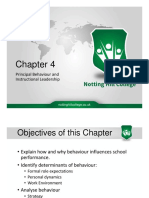 Chapter 4 - Principal Behaviour and Instructional Leadership