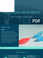 Creative Research: The One Name Behind Every Market Research