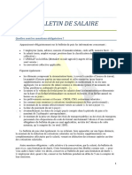 Bulletin de Salaire