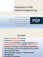MCN 111: Introduction To P&I Exposure To Industrial Engineering