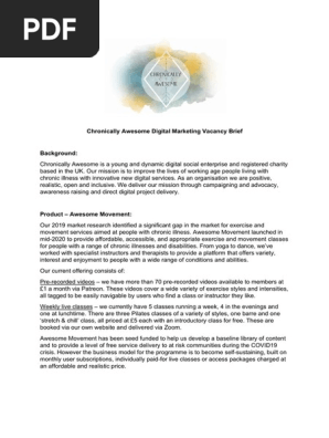 Digital Marketing Brief