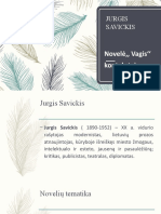 Jurgis Savickis (Noveliu Analize)