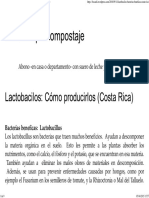 Lactobacilos - Cómo Producirlos (Costa Rica)