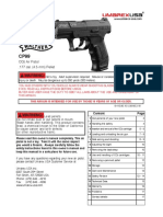 Owner's Manual: CO Air Pistol .177 Cal. (4.5 MM) Pellet