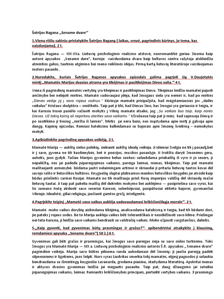 Šatrijos Ragana | PDF