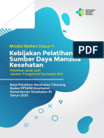 Materi Dasar 1 - Kebijakan Pelatihan SDM Kesehatan