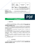 Procedimento Diante A Ocorrência de Acidente Do Trabalho