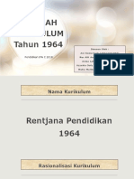 Sejarah Kurikulum 1964