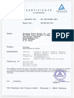 SG5_6KTL-MT_SG8_10_12_15_17_20KTL-M IEC 61727_62116_61000-3-11_12 Certificate