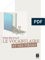 Vocabulaire Et Ses Pieges