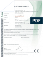 IEC 61000-3-11 and - 12 Attestation of Conformity SG60KTL