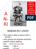 Biped Walking Robot From Waseda Universit Y, Tokyo, Japan 2000