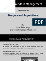 Mergeracquisitionwithcasestudy PPTPDF