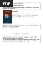 Download A Nation To Be Reckoned With- The Politics of World Cup Stadium Construction in Cape Town and Durban South Africa by Jessica Riegel SN49517062 doc pdf