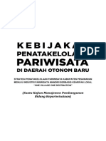 Kebijakan Penatakelolaan Pariwisata