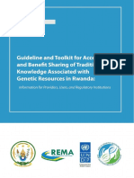 Final Guideline & Toolkit For Access and Benefit Sharing of aTK in Rwanda FINAL