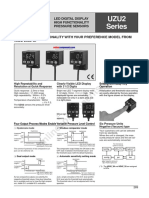 Uzu2 Series: Led Digital Display High Functionality Pressure Sensors