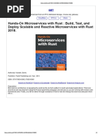 Hands-On Microservices With Rust: Build, Test, and Deploy Scalable and Reactive Microservices With Rust 2018