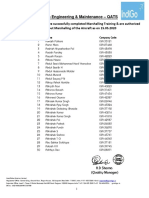 Marshalling Training & Authorization List of Candidates 15.05.2020