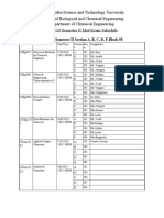 Mid Exam Schedule