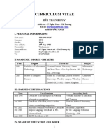 Curriculum Vitae: Bùi Thanh Huy