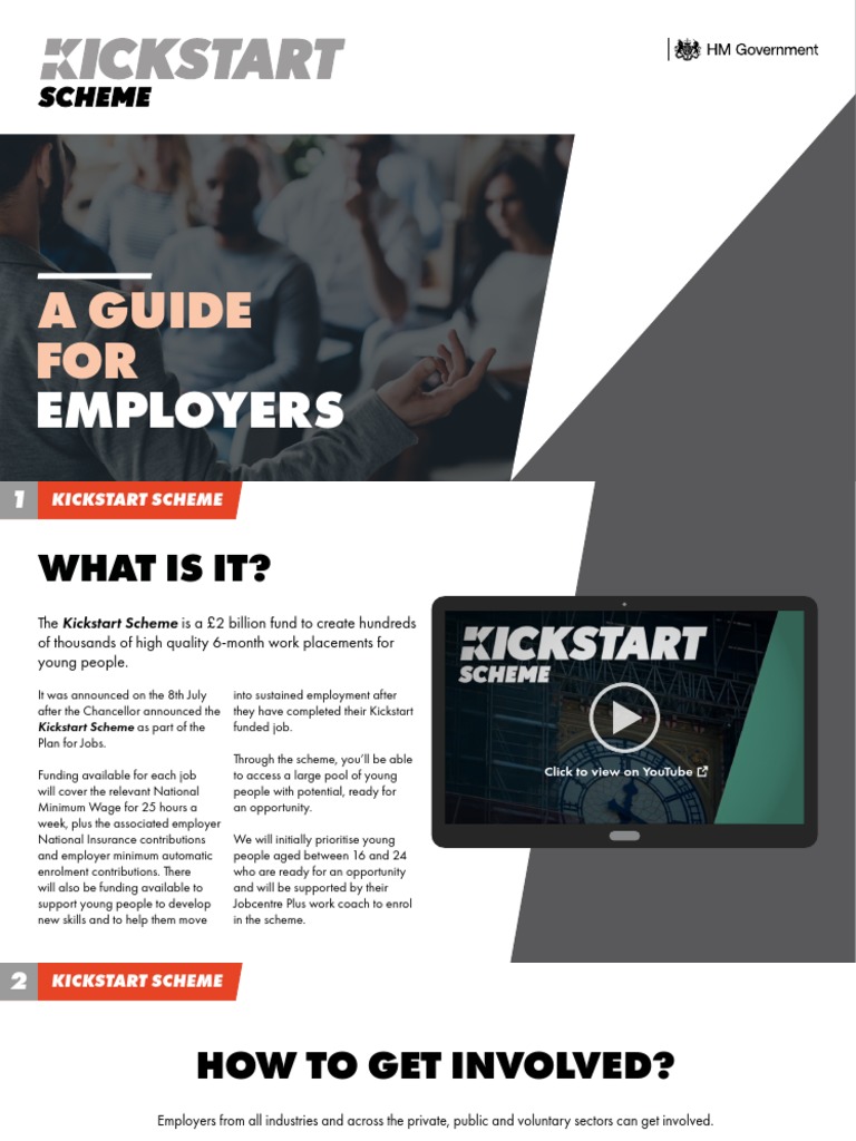 Kickstart Employer Guide 7.0 PDF Employment Labor