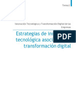 Estrategias de Innovación Tecnológica Asociadas A La Transformación Digital
