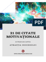 21 de Citate Motivaționale