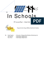 In Schools: PV Lesson Plan 1 - Solar Cells
