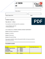 New English Skills # 3850 Diagnostic Test (Jun2020)