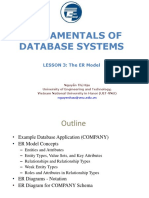 Fundamentals of Database Systems: LESSON 3: The ER Model