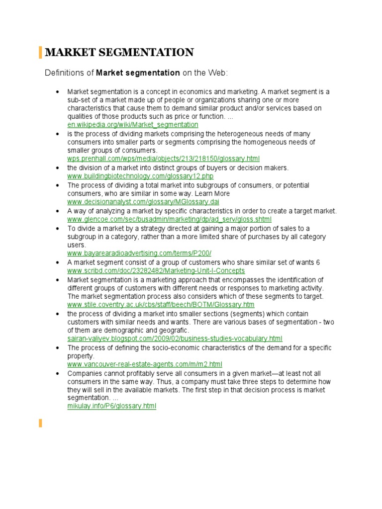 Understanding Market Segmentation | PDF | Marketing | Market Segmentation