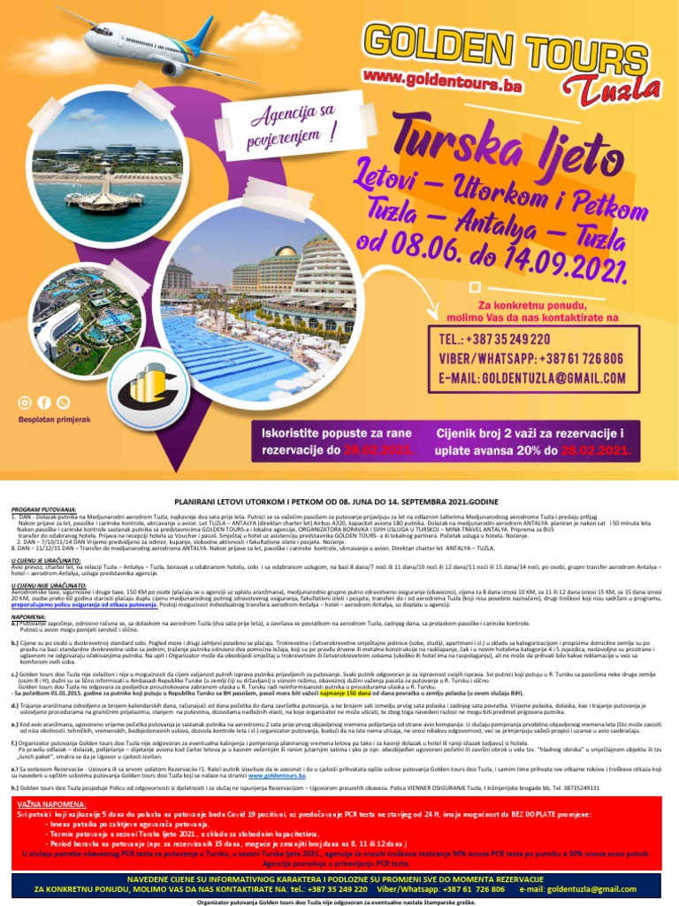 Golden Tours Turska Do 28.02.2021. Web PDF
