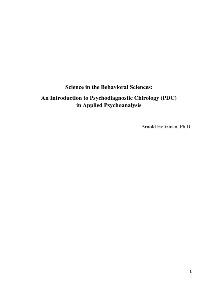 Science in The Behavioral Sciences | PDF | Cognitive Behavioral Therapy ...