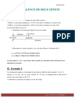 Equivalence de Deux Effets: I. Exemple 1