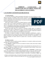 TEMA 5. El Teatro Griego (Condiciones de Representación, Estructura de Las Obras, Temas Del Teatro A Través de Las Obras y Los Autores) .