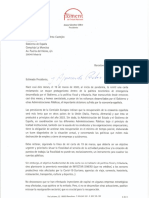 Carta de Foment del Treball a Pedro Sánchez