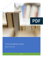 Time and Motion Study: Report On Case Study