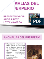 Anomalias de Puerperio