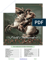 Field Commander Napoleon Rulebook in Spanish