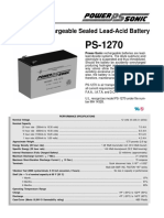 Rechargeable Sealed Lead-Acid Battery