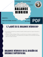 Balance Hidrico (DA)