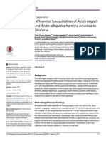 Differential Susceptibilities of Aedes Aegypti and Aedes Albopictus From The Americas To Zika Virus