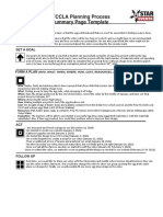 Fccla - Planning Process Summary Page Template 3