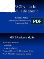 DISFAGIA – de la simptom la diagnostic