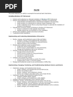 Exam Objectives:: Installing Windows XP Professional