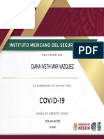 Certificado Curso Covid19- Diana Iveth Mar Vazquez