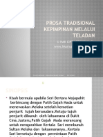 Prosa Tradisional - Kepimpinan Melalui Teladan