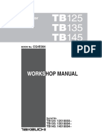 Takeuchi Tb125 Tb135 Tb145 TB Workshop Repair Manual