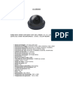 IV-CD35S: Cama Mini Domo Cop Sony CCD 420 Lineas 1/3, 0.1 Lux, Agc, Awb, Lente de 3.6Mm Incorporado, 12Vdc, Color Negro